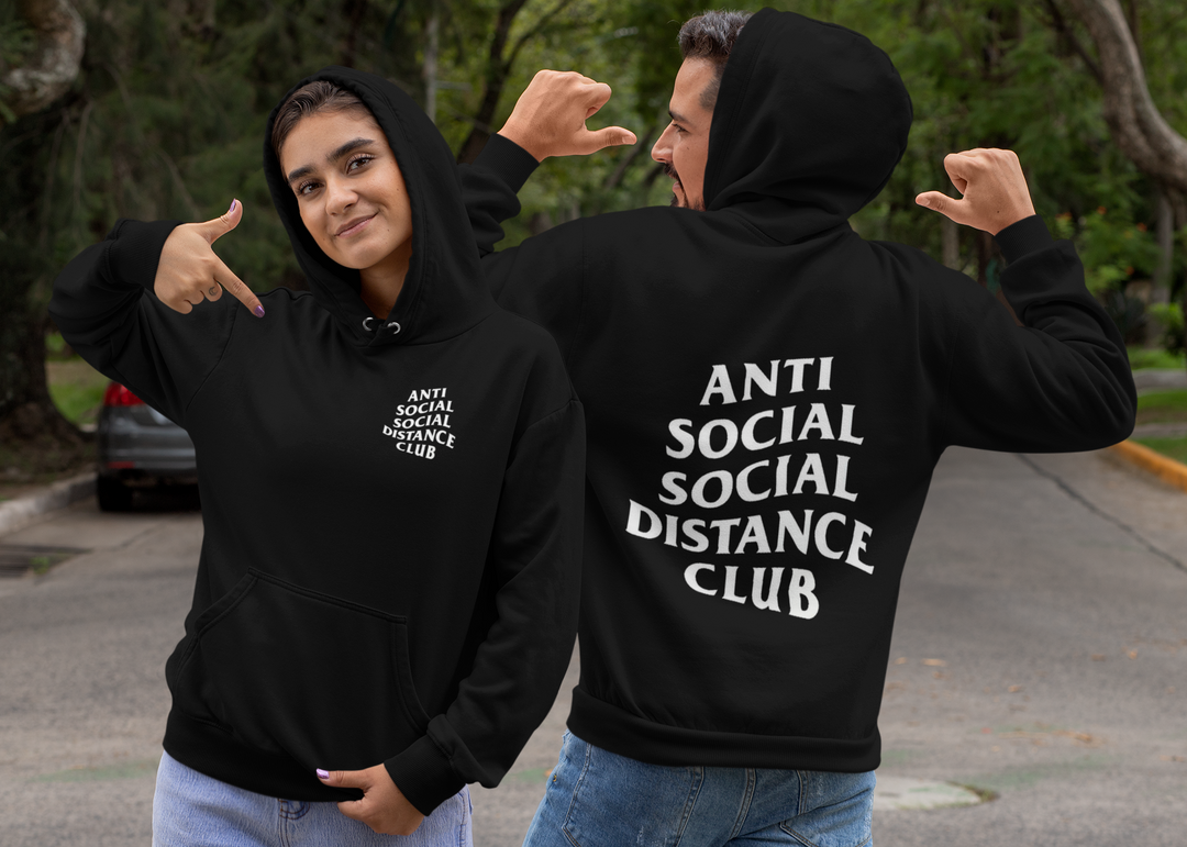 ANTI SOCIAL SOCIAL DISTANCE CLUB HOODIE T Haus Co